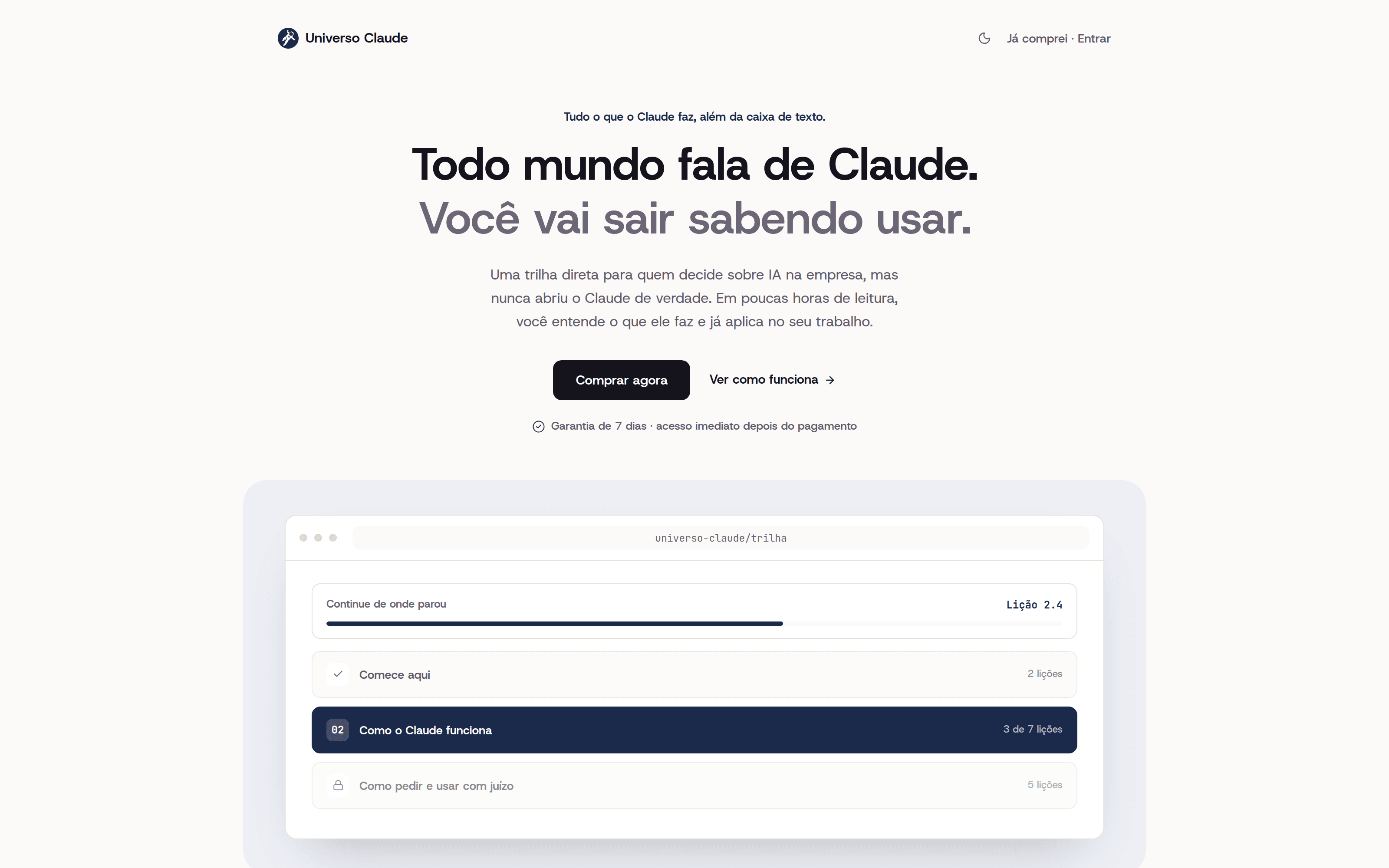 Screenshot de Universo Claude